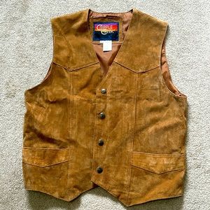 CRIPPLE CREEK :  GENUINE LEATHER VEST Men’s size Medium